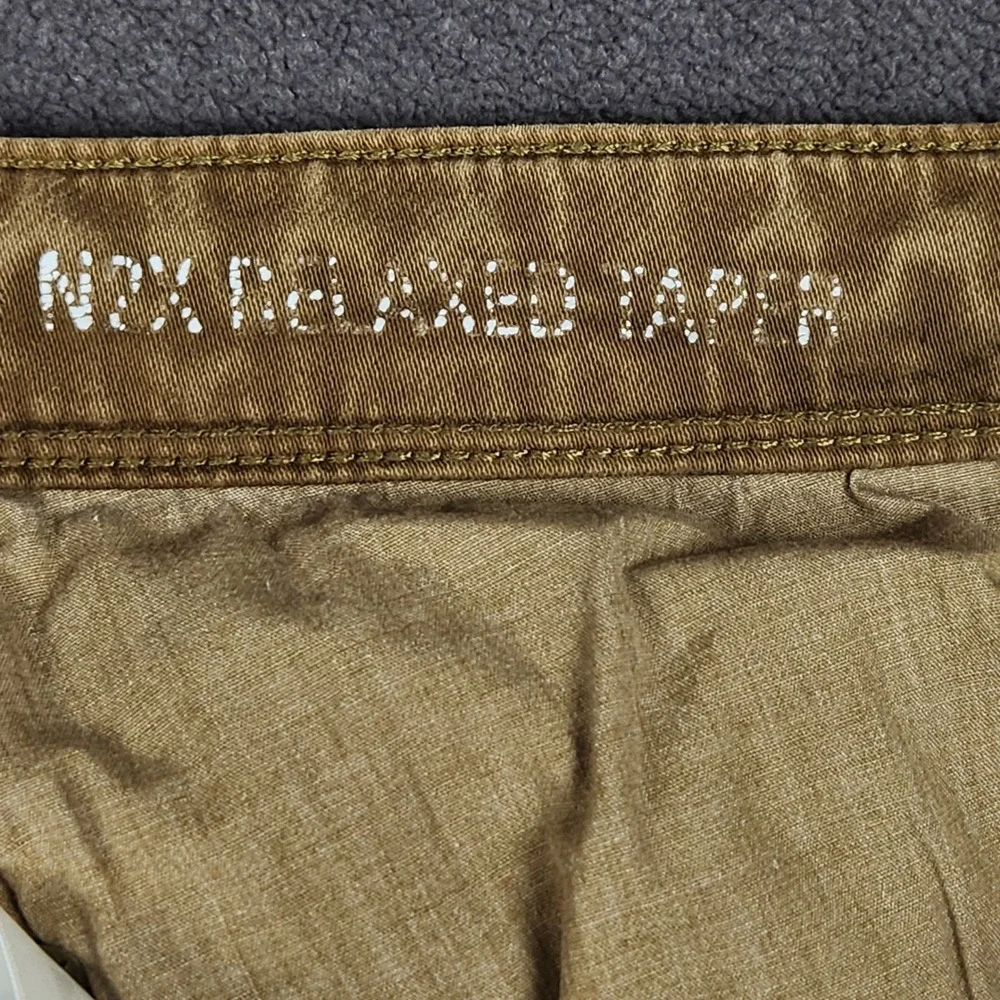 DU/ER N2X Relaxed Taper Pants Mens 30x30 Brown Khaki Cotton Blend Performance